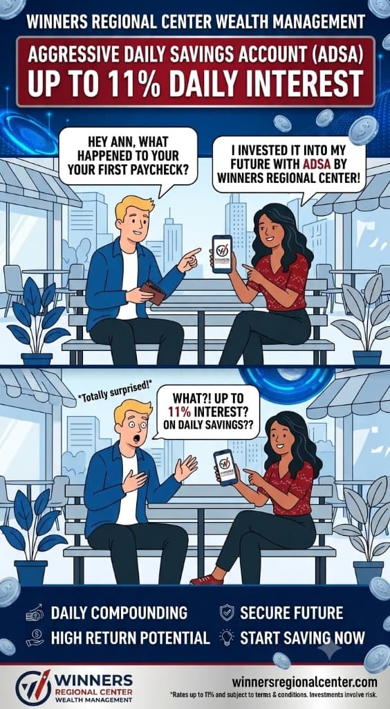 Aggressive Daily Savings Account Comic Panel